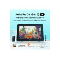 Pantalla interactiva XP-PEN Artist Pro 24 Gen2 24 4K Precision 16K 2 x Lapis X3 Pro Negro