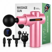 Pistola De Masaje Recargable 6 Velocidades 4 Cabezales