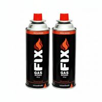 2x Gas Butano FIX Ultra Refinado valvula universal cocinillas flameadores EDI-4102