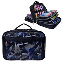 Cartuchera Organizadora Pencil Kengar - Negro Estampado Niño 1
