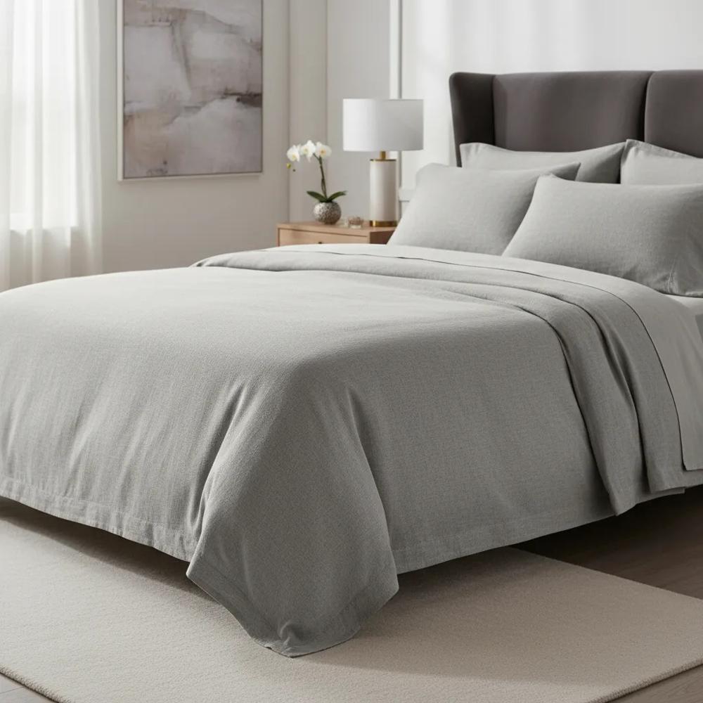 Juego de sabanas  algodón pima interiotex  180 hilos Queen color  Vapor
