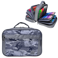 Cartuchera Organizadora Pencil Kengar - Plomo Plata Estampado