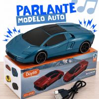 Parlante Bluetooth Auto Deportivo Recargable con Radio FM USB Azul