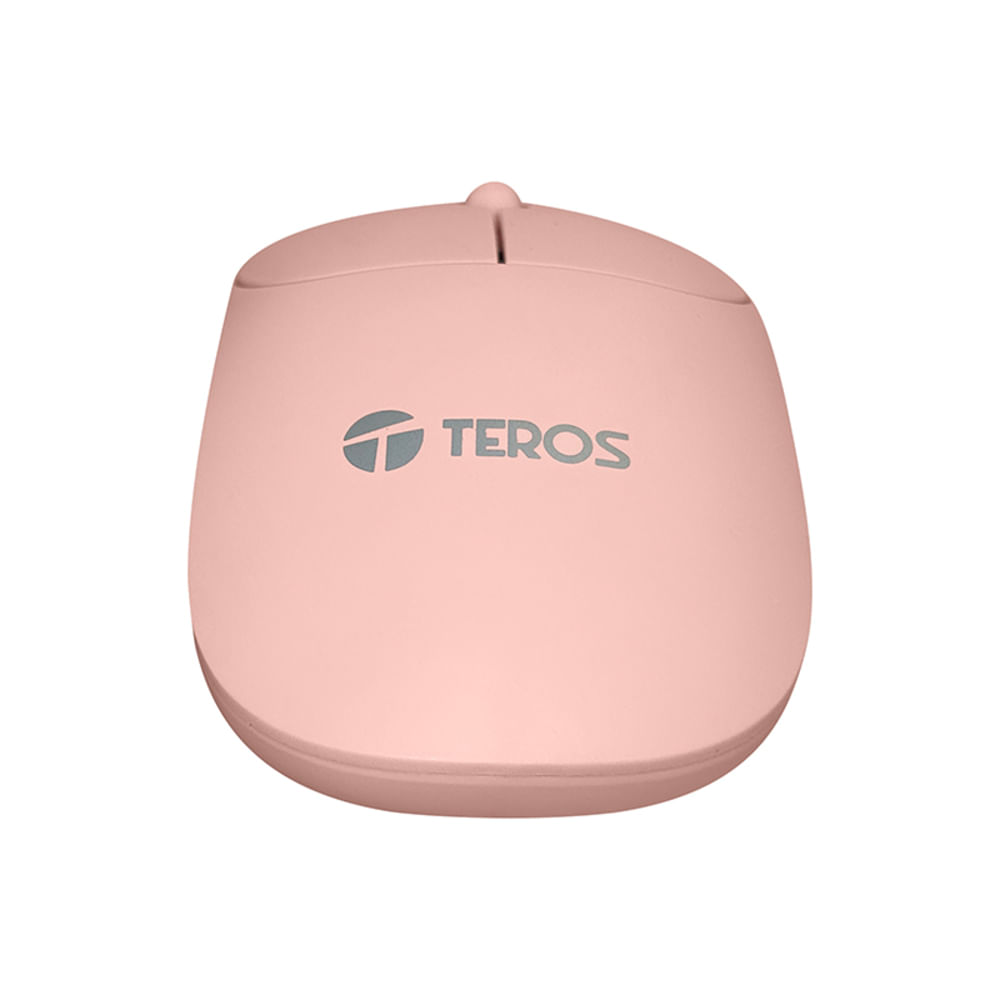 Mouse Óptico Inalámbrico Teros TE-1218S 1000 DPI USB Rosado