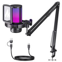 Microfono Maono DGM20 Grabación Streaming RGB USB