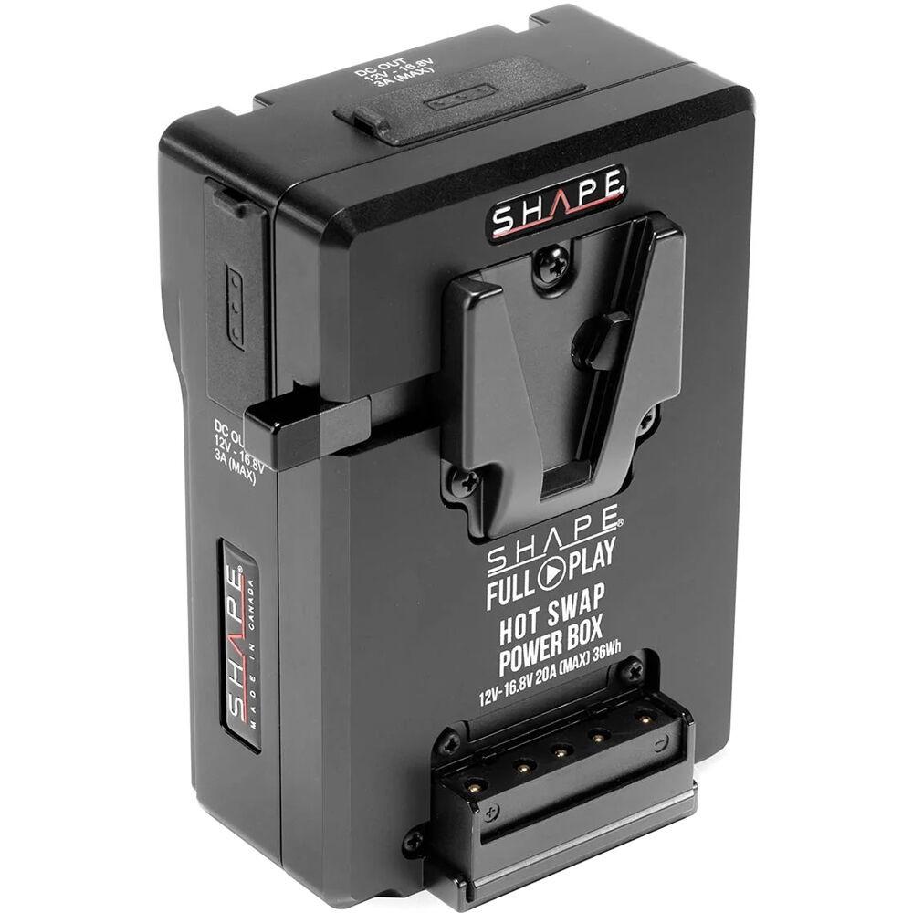 SHAPE Hot-Swap Power Box Battery V-Mount 2500mAh 14.4V 36Wh con 2 D-Tap y 2 LEMO