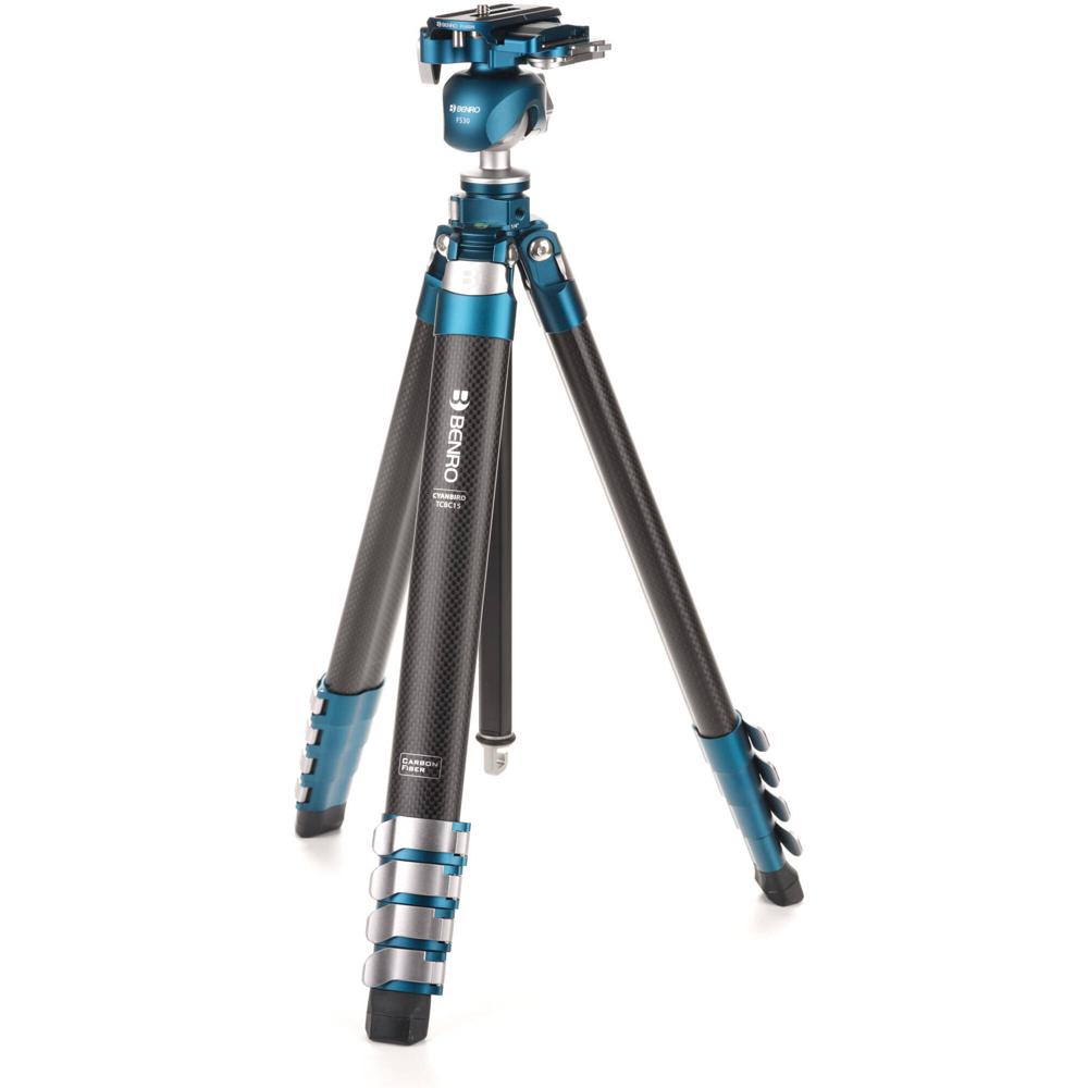 Benro Tripode de Carbono CyanBird con Cabezal de Bola FS30 - Capacidad de Carga 9.92 lb, A