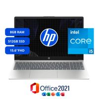 Laptop HP 15-FD0259 15.6 pulgadas Intel Core i5-1334U 512GB SSD 8GB RAM Intel UHD Windows 11 plata