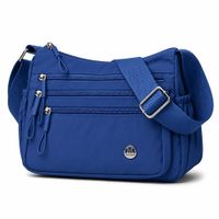 Morral para Mujer con Correa Ajustable Y Múltiples Bolsillos Azul BP3