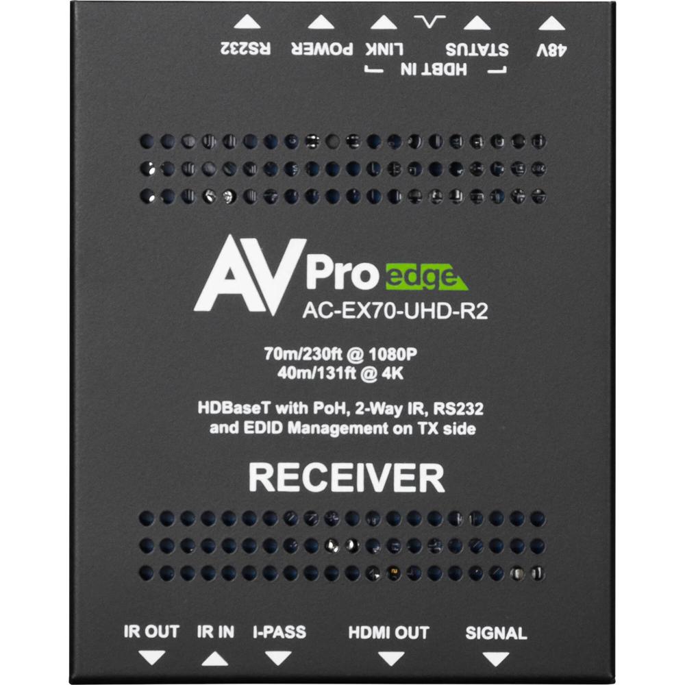 AVPro Edge Receptor Ultra-Slim HDBaseT 4K HDMI 2.0 hasta 230' con soporte HDR y RS-232