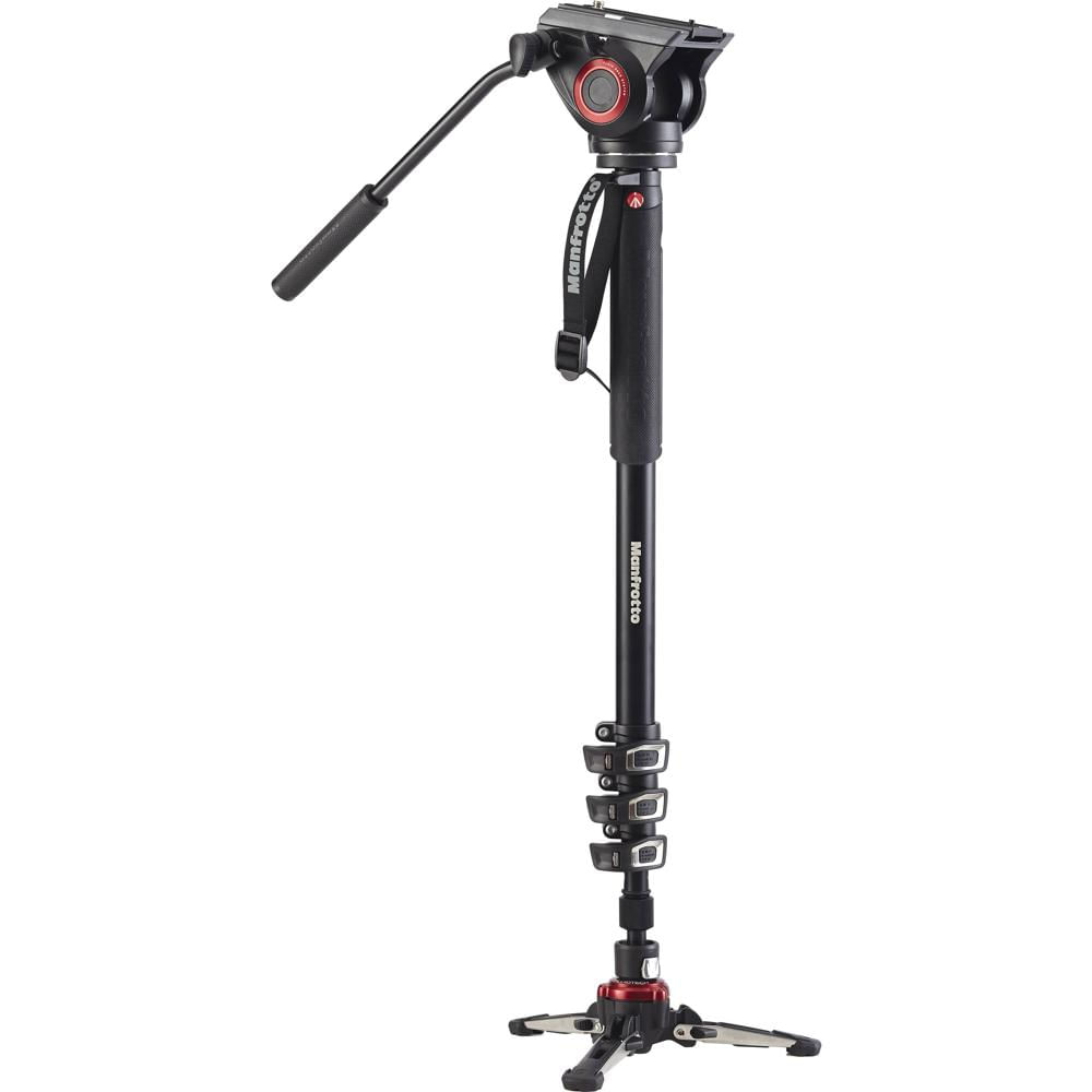 Manfrotto Monopod MVMXPRO500US de Aluminio con Cabezal Fluido 500 Series, Capacidad de Car