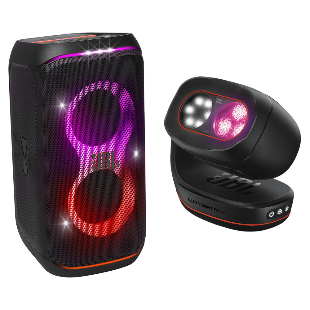 JBL PartyBox Club 120 Altavoz Inalámbrico de Fiesta 160W con Kit de Luces PartyLight Beam