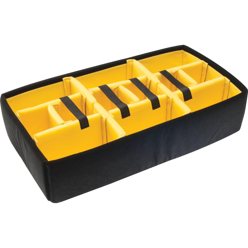 Pelican Divider Set Padded para 1605 Air Case - Divisores Ajustables, Interior Amarillo, M