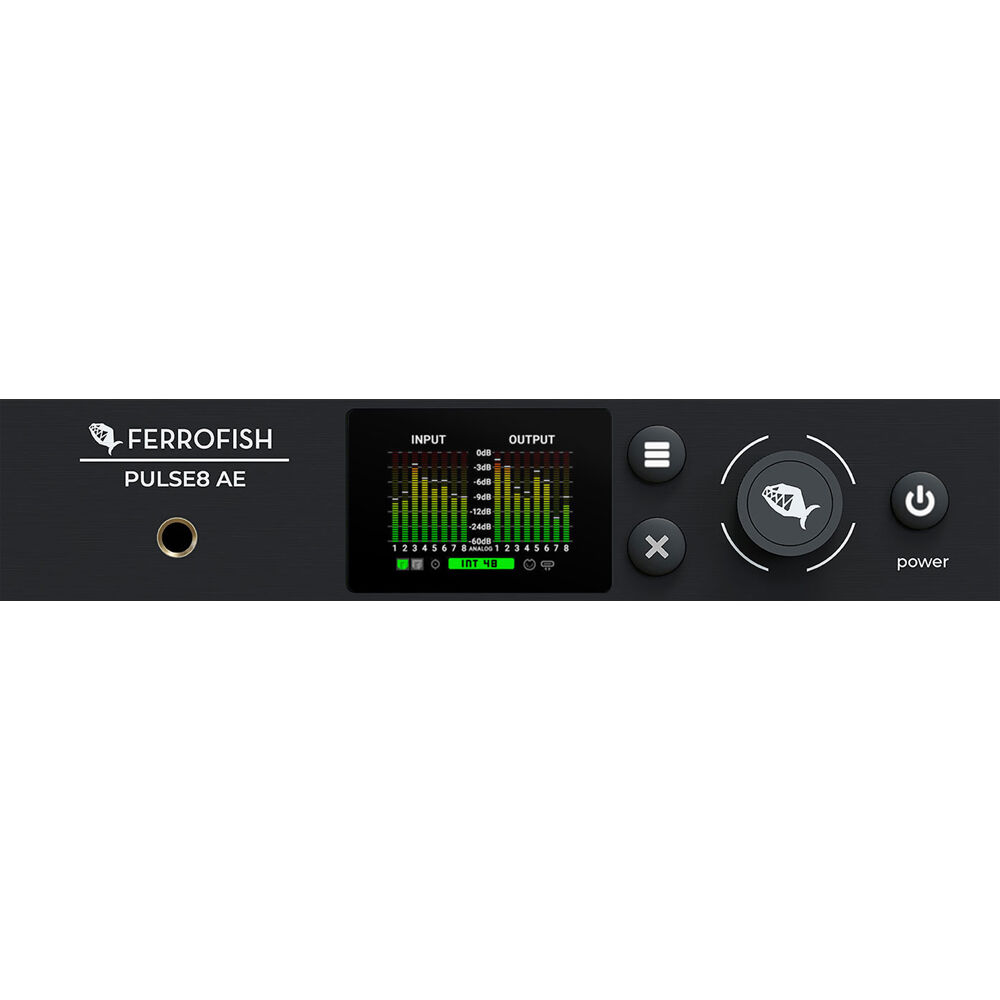 Ferrofish Pulse8 AE Convertidor AD/DA 8x8 con Conectividad ADAT y Pantalla Frontal de Alta