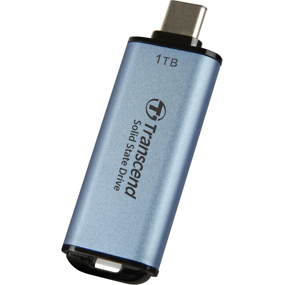 Transcend ESD300 SSD 1TB USB 3.2 Gen 2, Velocidades de Lectura hasta 1050 MB/s, Escritura