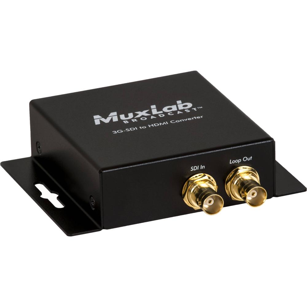 MuxLab Convertidor 3G-SDI a HDMI 1080p, Detección Automática, Soporta hasta 8 Canales de