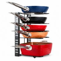 Estante Organizador de ollas sartenes y Tapas de 5 niveles Ajustable WL-CF049