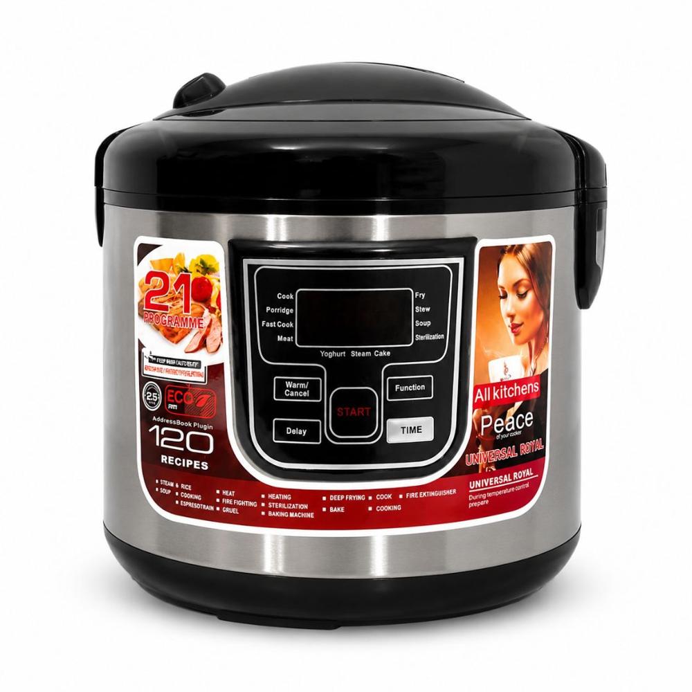 Olla Multifunción Digital 5L Arrocera Inteligente 900W Y9106 Acero Inoxidable