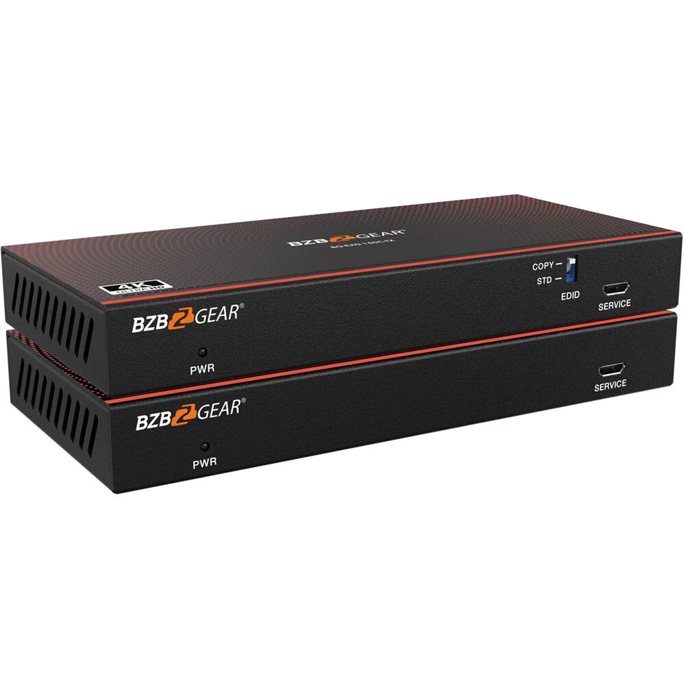 BZBGEAR KVM Extender Kit UHD 4K60 DisplayPort 1.2a - Extensión de Señal hasta 328' con P