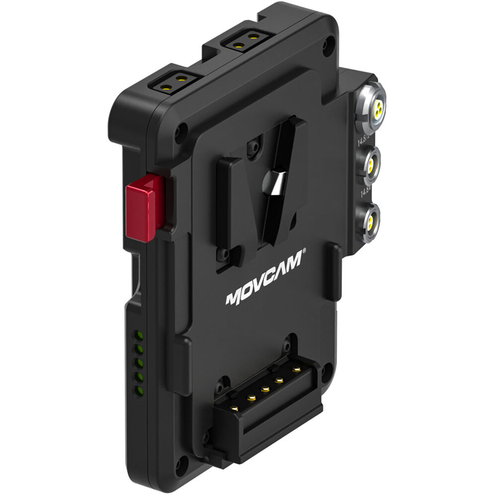 Movcam V-Mount Power Plate para Sony BURANO - Conexiones LEMO y D-Tap