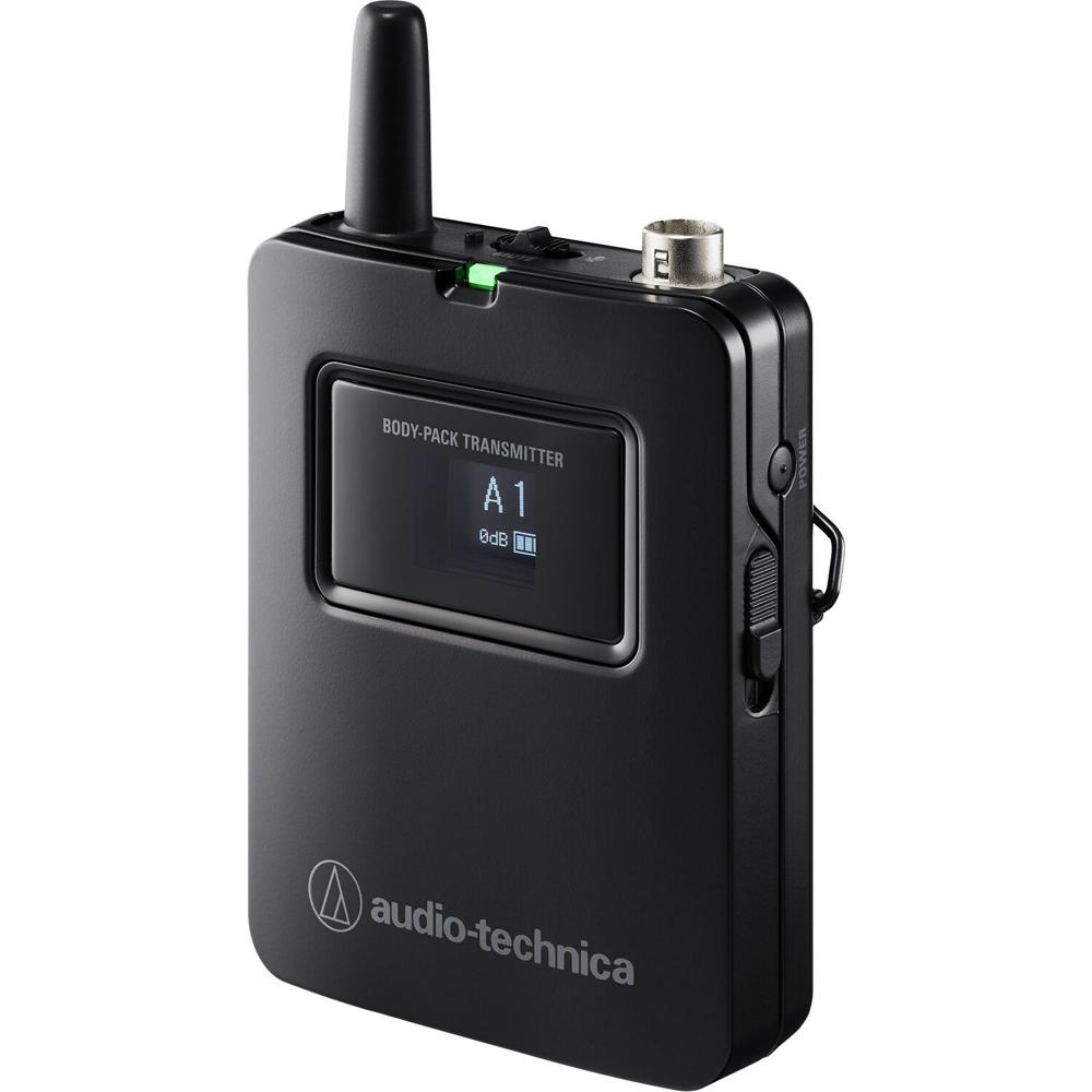 Audio-Technica Transmisor Inalámbrico Digital ATW-T1401 Bodypack 2.4 GHz con Conector Hir