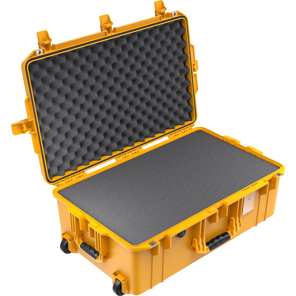 Pelican 1595AirWF Estuche Duro con Ruedas Amarillo 56.6L - Impermeable, Antipolvo y Antich