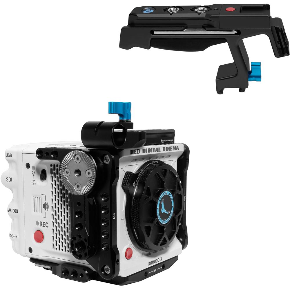 Kondor Blue Cage para RED KOMODO-X con Mango Superior y Disparador, Raven Black