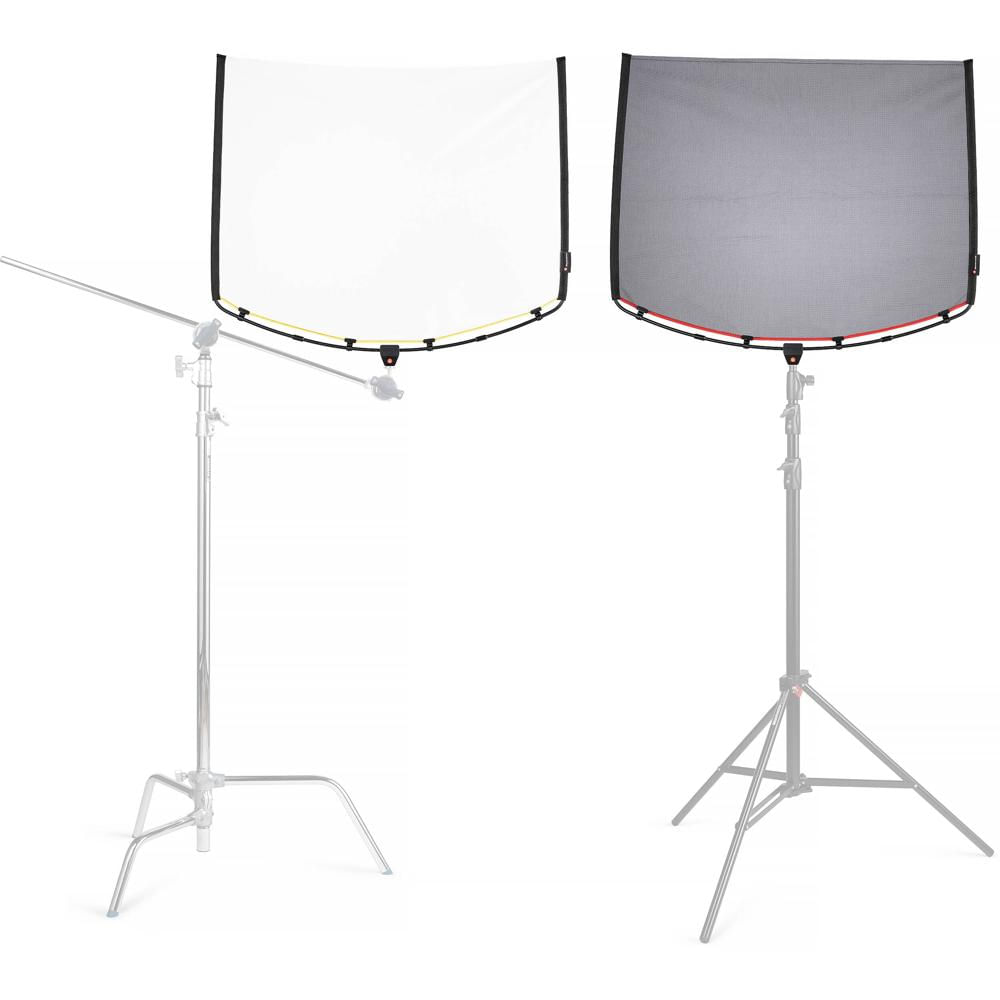 Manfrotto Rapid Flag Kit 24 x 36"" - Incluye Single Net 0.6-Stop, Double Net 1.3-Stop, Diff