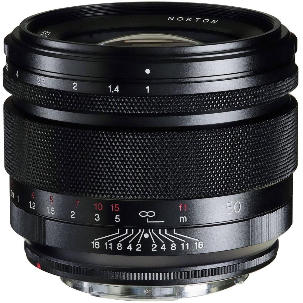 Voigtlander Objetivo Nokton 50mm f/1.0 Aspherical para Canon RF - Compacto, Manual y 12 Pa