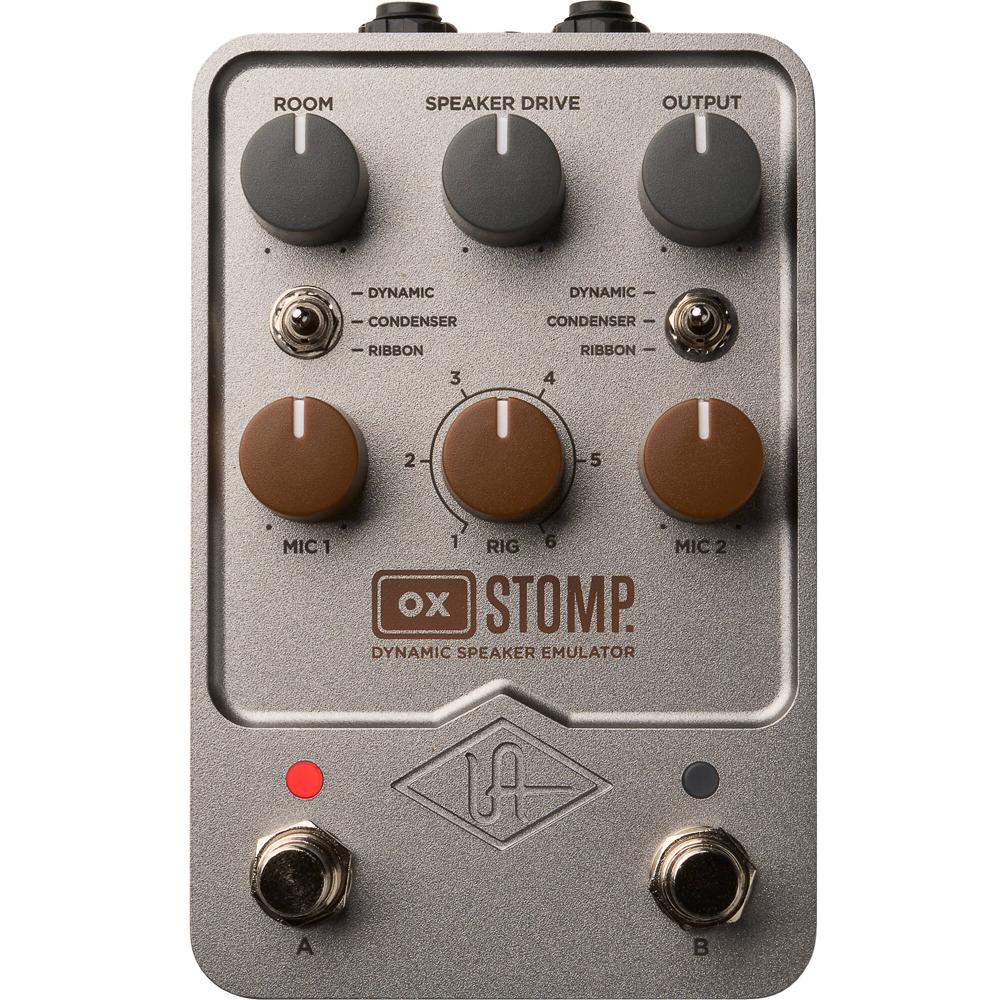 Universal Audio OX Stomp Pedal Emulador de Altavoces Dinámico con 22 Cajas y 6 Micrófono