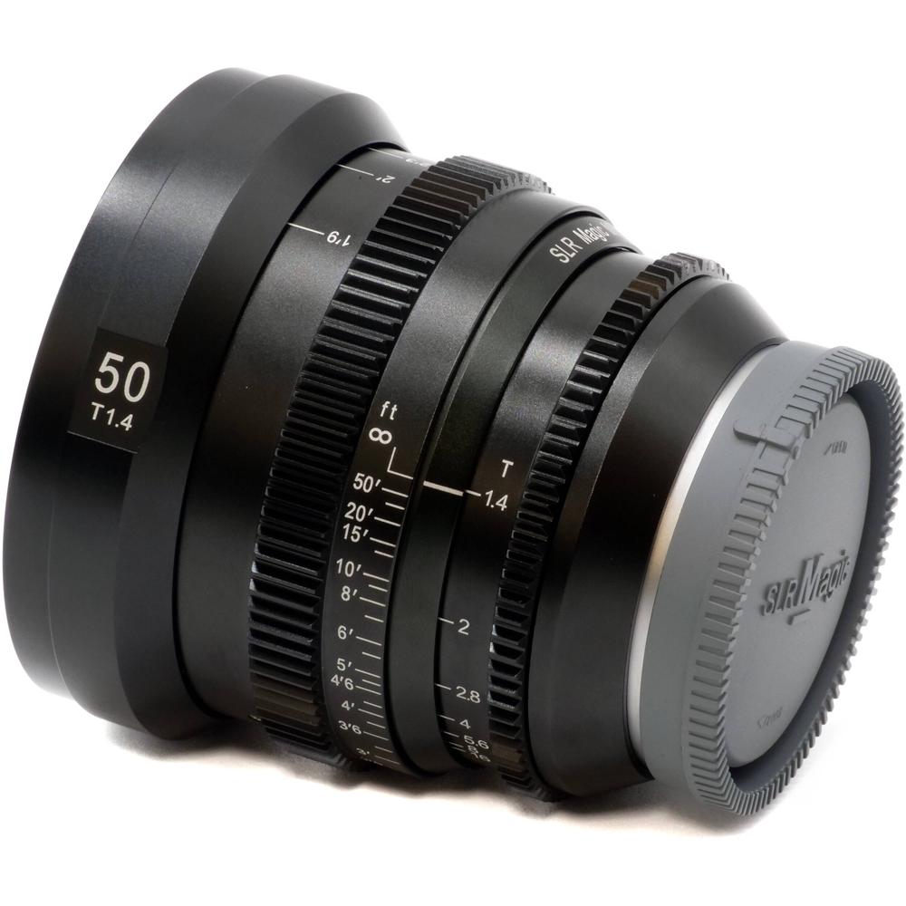 SLR Magic MicroPrime CINE 50mm T1.4 - Lente Cine para Montura Sony E, Abertura T1.4, Iris