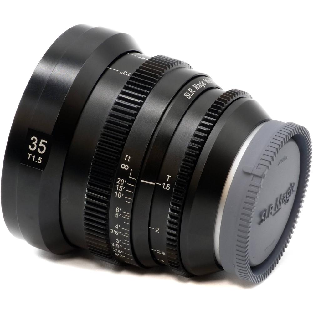 SLR Magic MicroPrime CINE 35mm T1.5 - Lente Cine para Sony E, Apertura T1.5, Iris de 10 Pa