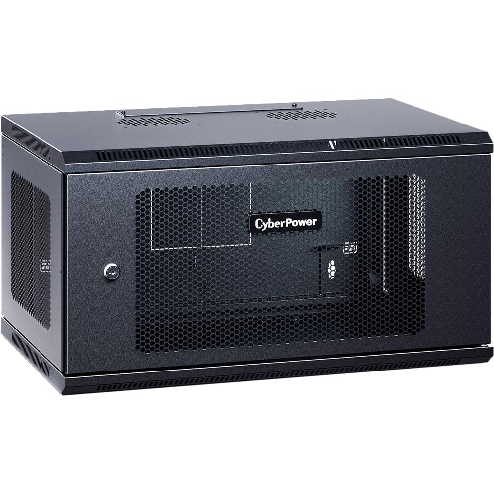 CyberPower Rack Enclosure de Pared Carbon Series 6 RU con Acceso Superior y Paneles Perfor