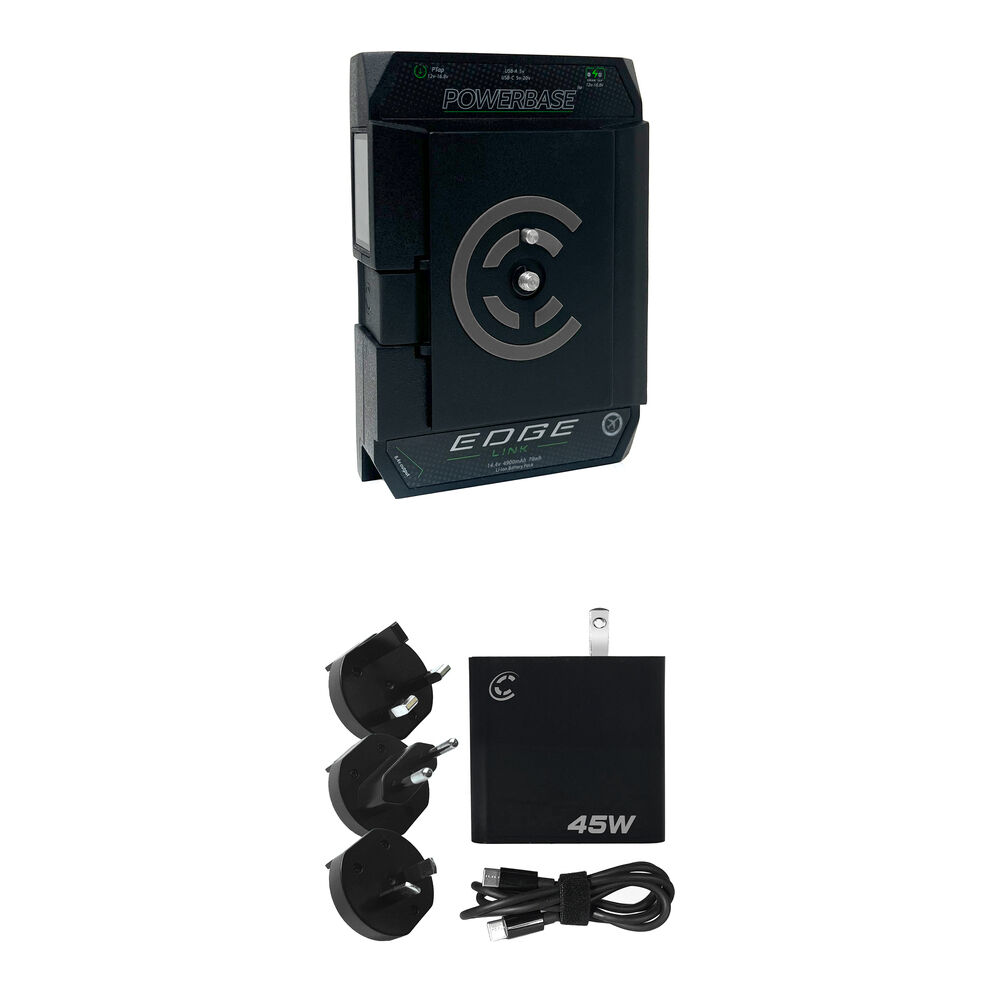 Core SWX Powerbase EDGE LINK Batería V-Mount 70Wh con Cargador Rápido USB-C de 45W