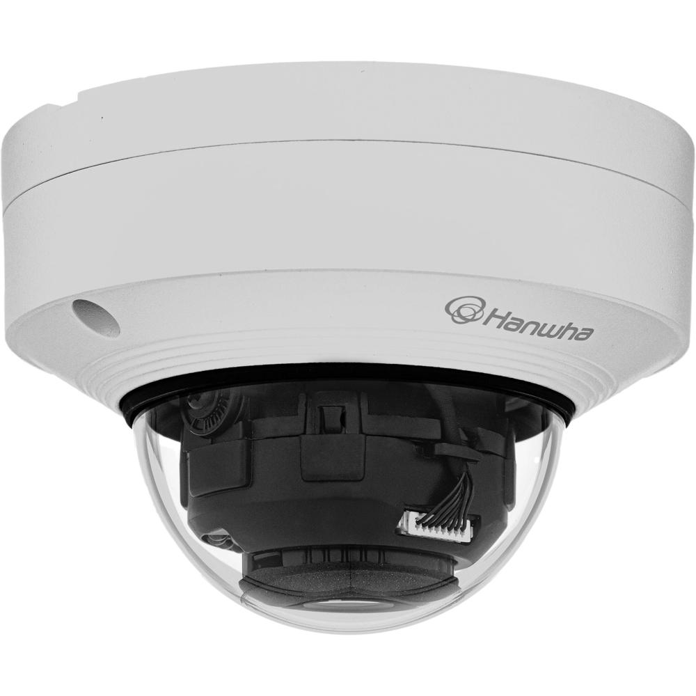 Hanwha Vision QNV-C8012 Cámara Mini Domo Vandal 5MP AI con Lente de 2.4mm