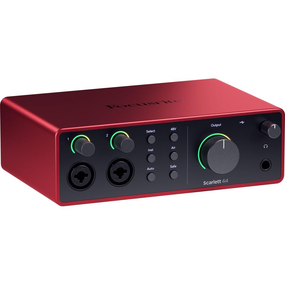 Focusrite Scarlett 4i4 4ª Generación Interfaz de Audio/MIDI USB-C - 4 Entradas/4 Salidas