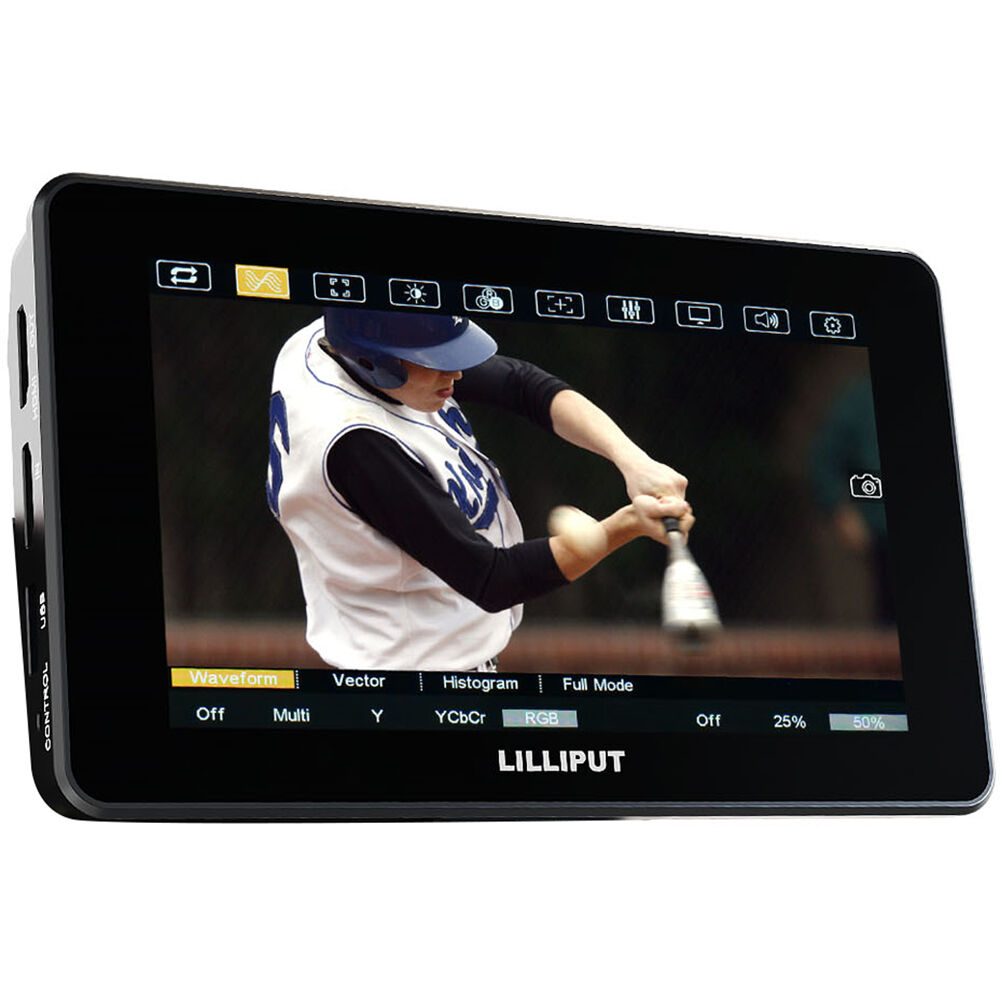 Lilliput Monitor HT5S 5.5"" 1920 x 1080 Touchscreen, 2000 cd/m² Brillo, HDR, HDMI y 3G-SDI