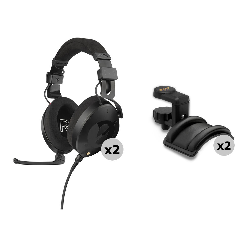 RODE NTH-100M Auriculares Profesionales Over-Ear con Micrófono NTH-Mic y Soportes Padded