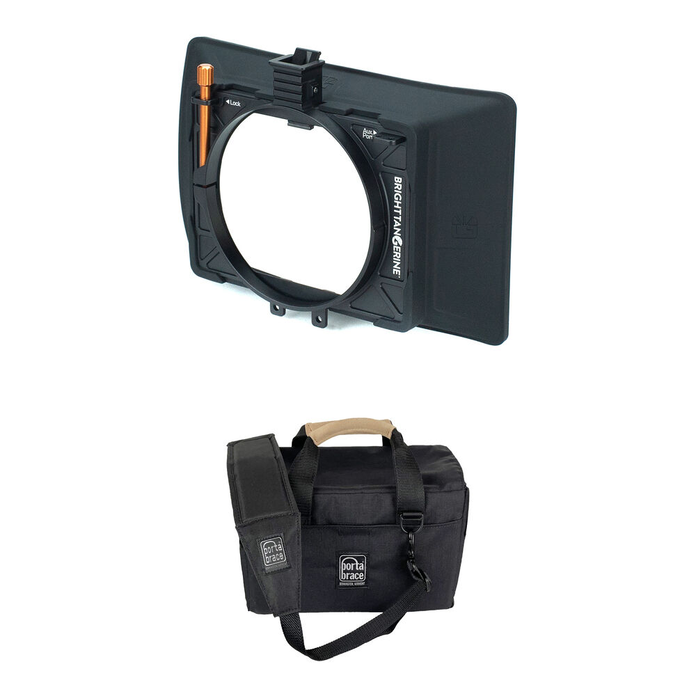 Bright Tangerine Misfit Atom Matte Box Clip-On con Funda de Transporte - Soporta Filtros 4