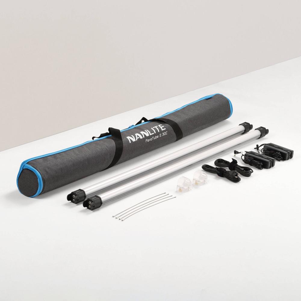 Nanlite PavoTube II 30C Kit de 2 Tubos LED RGB de 4' con Control Inalámbrico y Efectos Es