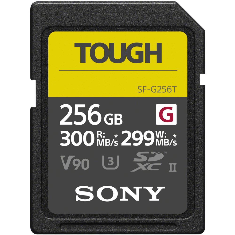 Sony Tarjeta de Memoria SDXC 256GB SF-G TOUGH UHS-II V90 - Velocidad de Lectura 300 MB/s,