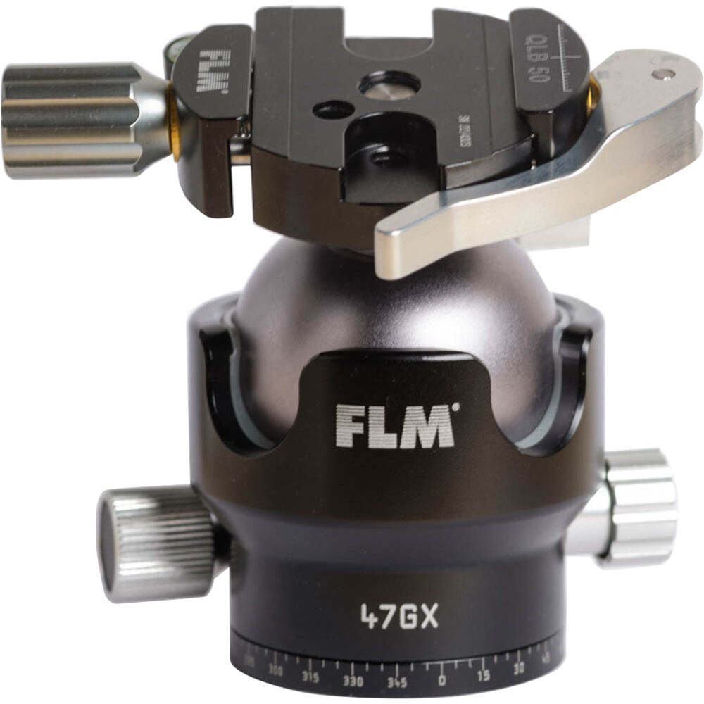 FLM Cabezal de Trípode 47GX con QLB-50 QR Clamp, Capacidad de Carga 25 kg, Construcción