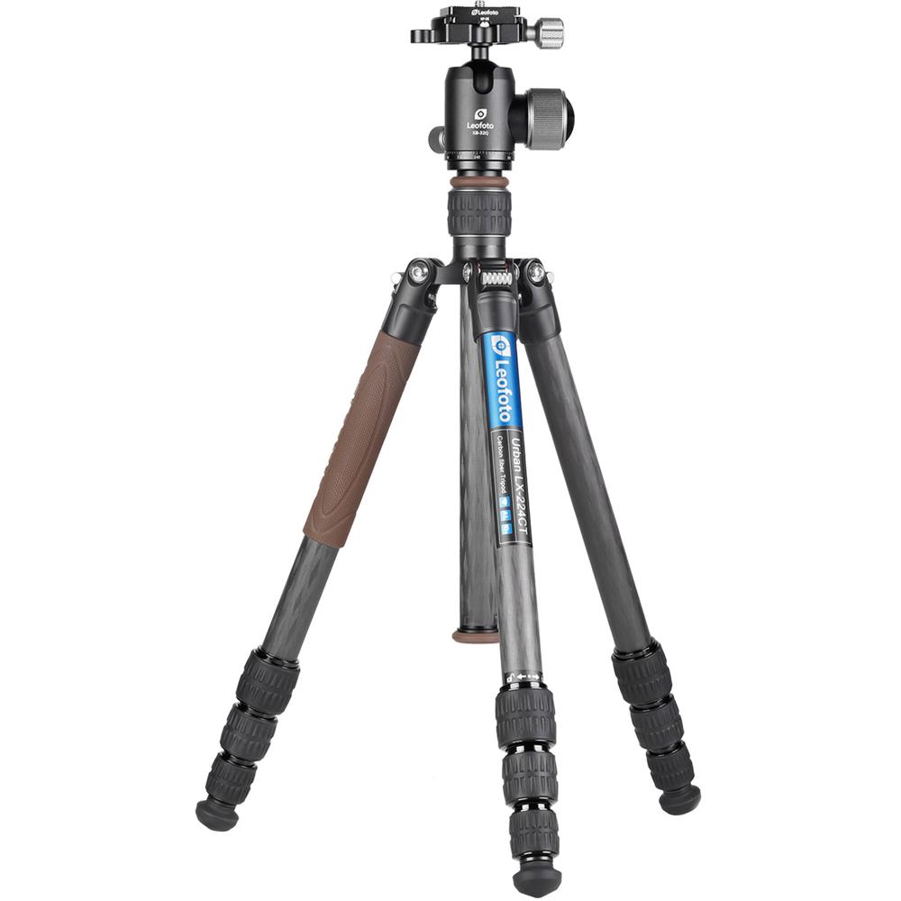 Leofoto Tripode de Viaje LX-224CT Urban Series con Cabezal de Bola, Capacidad de Carga 17.