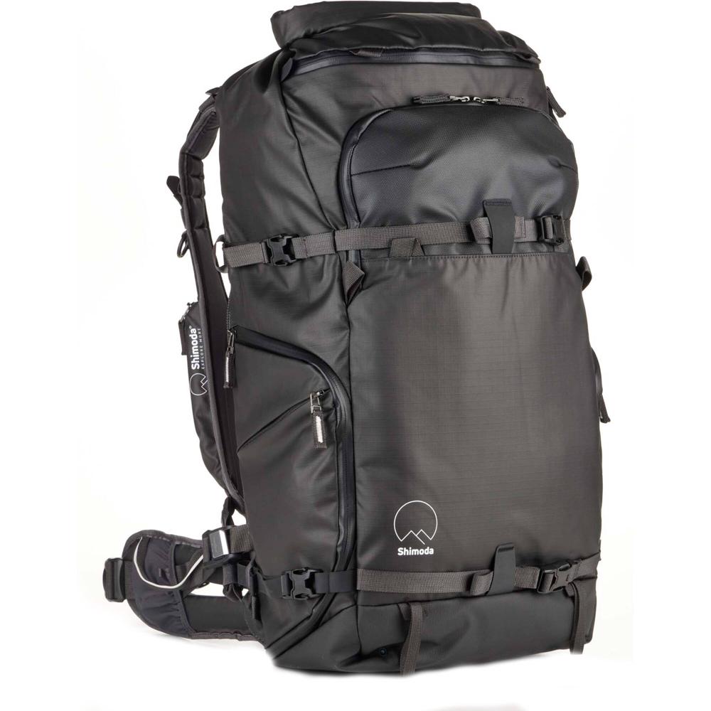 Shimoda Designs Mochila Action X50 V2 Negra 50L con Acceso Expandible y Compartimentos par