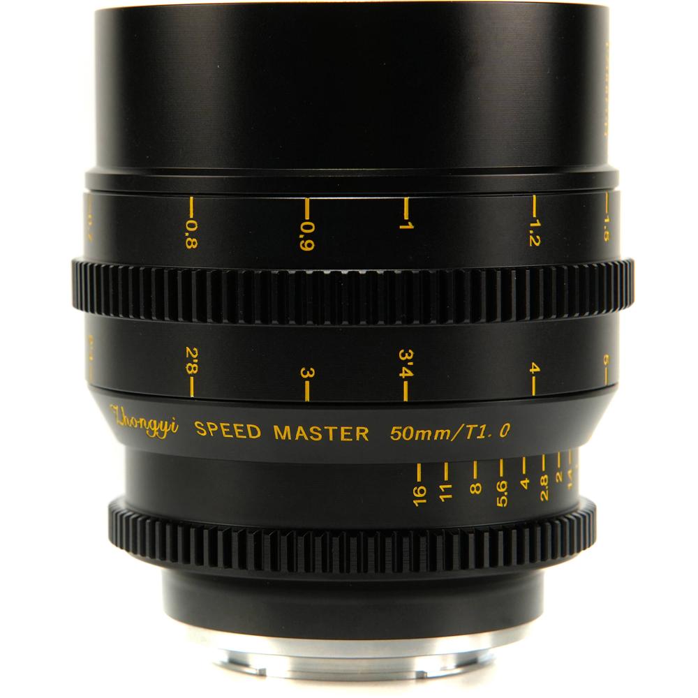 Mitakon Zhongyi Speedmaster S35 50mm T1 Cine Lens Nikon Z - Apertura T1, Cobertura Super35