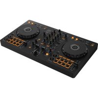 Pioneer DDJ-FLX4 Controlador DJ Portátil de 2 Canales con rekordbox y Serato, Jog Wheels