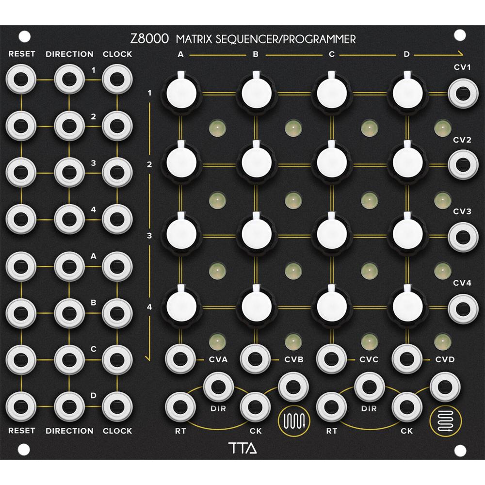 Tiptop Z8000 Secuenciador/Programador Eurorack 28 HP, Modulación Avanzada, 10 Salidas CV