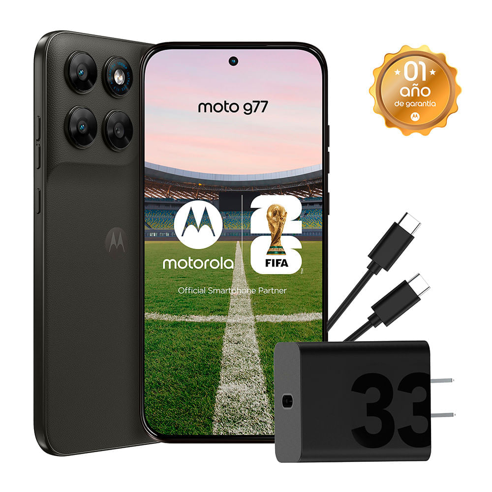 Smartphone MOTOROLA G77 6.8"" 8GB 256GB 108MP+8MP Negro