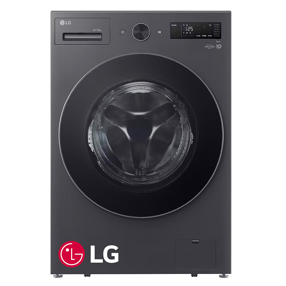 Lavaseca LG Carga Frontal 20 Kg/10 Kg WD20EGNTSPG Grafito