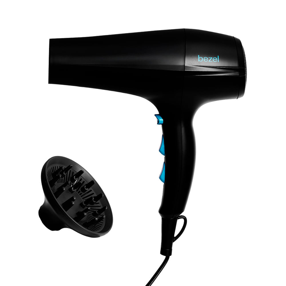 Secadora de Cabello BEZEL Iónico Bhr-003 Negro